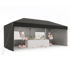10'x 20' Pop Up Canopy Tent With 210 D Oxford Fabric, Portable Instant Canopy With 4Pcs Sidewalls -The Range Shop GUEST 6a8a1fee 2eaa 4277 b87a 10699f50e584