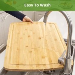 Large Bamboo Cutting Board, Chopping Board With Deep Juice Grooves, Wooden Over Sink Stove Top -The Range Shop GUEST 6aa32856 a376 4084 816d 60cba6eb6675