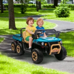 24V 2-Seater Kids Ride-On Dump Truck - Parent Remote Control, 4WD Power, Electric Dump Bed & Shovel, 6-Wheel Design For Ages 3+ -The Range Shop GUEST 6d915bd5 b8a0 4b7a aefc 53930063c320
