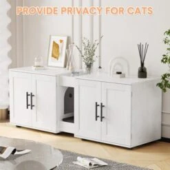 MDF PB Double Cage Cat Litter Cabinet With Dual Compartments, Durable Material, Spacious Design, Easy To Clean, And Stylish Appearance 10 MDF PB Double Cage Cat Litter Cabinet With Dual Compartments, Durable Material, Spacious Design, Easy To Clean, And Stylish Appearance -The Range Shop GUEST 6e3e65ab 9c27 4280 854b f1aae59cdaba