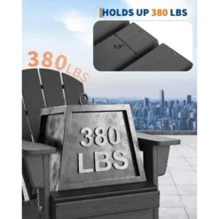 Folding Adirondack Chairs With Ergonomic Extended Backrest, Weather-Resistant HDPE Fire Pit Chairs, Outdoor Lounger For Patio, Garden & Lawn -The Range Shop GUEST 6f497c32 d8b5 4c6a 9f7a 90b277878e2d