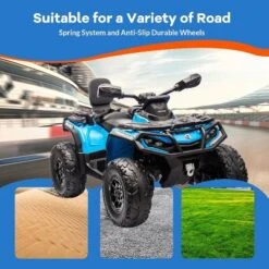 12V Kids ATV 4 Wheeler, Ride On Toy Car, Electric ATV Vehicles, 2 Seater, 2 Speeds,Spring Suspension,Ideal Gift To Kids Boys Girls 3+ -The Range Shop GUEST 7170cd54 56db 4bfe 8bc6 84a891da9c64