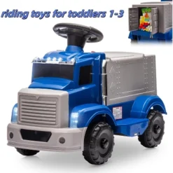 6V Ride On Truck For Toddlers - Electric Car W/Spacious Storage, Music, LED Lights, Rechargeable Battery & Easy Start Button -The Range Shop GUEST 71e6147d 2dff 4553 a495 d10e11db2525