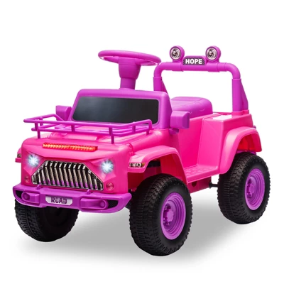 6V Kids Electric Ride On Car With Music, Toddler Toy Car With Horn Storage, Electric Vehicles With 15W Motor, Spring Wheels For Boys & Girls 3-10 7 6V Kids Electric Ride On Car With Music, Toddler Toy Car With Horn Storage, Electric Vehicles With 15W Motor, Spring Wheels For Boys & Girls 3-10 - Image 7
