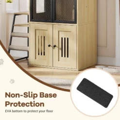 Cat Litter Box Enclosure, Double Cat House With Storage, Enclosed Litter Box Furniture With Ladder -The Range Shop GUEST 746b6345 efed 419f 9147 67d890299445