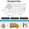 13 X 26 FT Outdoor Party Tent – Wedding Canopy, Patio & Camping Pavilion With Sidewalls & Storage Bags