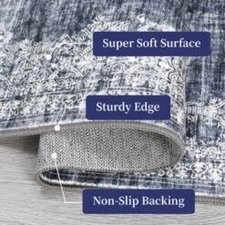 Washable Vintage Floral Living Room Rugs, Distressed Print Non Slip Bedroom Carpet, Retro Accent Large Dining Room Kitchen Rugs -The Range Shop GUEST 763230ce 6cd8 42f3 8d80 084c307398e7