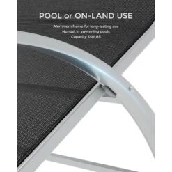 Patio Chaise Lounge Set Of 3, Outdoor Pool/Beach Sunbathing Lawn Lounger With Arm & Side Table, For Poolside, Backyard -The Range Shop GUEST 7df2129f 32bd 485b 87f1 cd9beeaab6d1