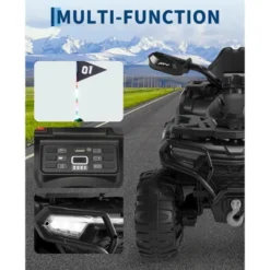 12V Kids Ride On ATV Car With Remote Control, Dual 35w Motors, 4-Wheel Suspension, LED Lights, Music, Off-Road 4 Wheeler For Boys Girls -The Range Shop GUEST 80fa1887 946e 465e 8765 bf29729355f5