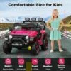 12V Kids Ride On Truck Car With Parent Remote Control, Kids Electric Vehicles Battery Powered Toy Car For Kids,LED,3 Speeds