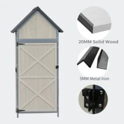 Outdoor Sheds Storage, Vertical Storage Sheds, Wooden Sheds With Metal Frame, Large Capacity Storage -The Range Shop GUEST 8354bd56 9bbc 45ac 924b 53e9d1e190d3
