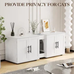 MDF PB Double Cage Cat Litter Cabinet With Dual Compartments, Durable Material, Spacious Design, Easy To Clean, And Stylish Appearance 9 MDF PB Double Cage Cat Litter Cabinet With Dual Compartments, Durable Material, Spacious Design, Easy To Clean, And Stylish Appearance -The Range Shop GUEST 838aa8b8 ef55 4878 ab35 1737cb47b517