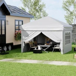 10x10ft Pop Up Canopy Tent With 4 Waterproof Sidewalls,Portable Outdoor Tent For Camping, Backyard 15 10x10ft Pop Up Canopy Tent With 4 Waterproof Sidewalls,Portable Outdoor Tent For Camping, Backyard -The Range Shop GUEST 84570360 153c 41d8 8129 b6efbb1898ed