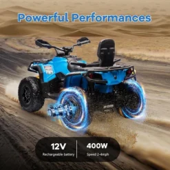12V Kids ATV 4 Wheeler, Ride On Toy Car, Electric ATV Vehicles, 2 Seater, 2 Speeds,Spring Suspension,Ideal Gift To Kids Boys Girls 3+ -The Range Shop GUEST 84e792d1 74cd 4526 9003 597b6721a623