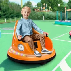Toddlers Bumper Car, 12V Ride On Toy For Kids, Electric Ride On Car W/Remote Control, Baby Bumping Toy Car W/2 Speeds, LED Lights, 360 Degree Spin -The Range Shop GUEST 854db51d 05b6 4c3d ab70 9d1c5453e031