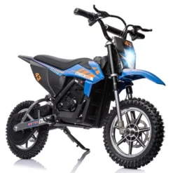 36V Ride On Dirt Bike For Kids,Fast Speed Electric Powered Off-Road Motorcycle,15.5MPH,Led Light,Leather Seat,Disc Brake,Air-Filled Tires,Black -The Range Shop GUEST 856d32fd 6b78 4db3 a663 f3441793a3e0