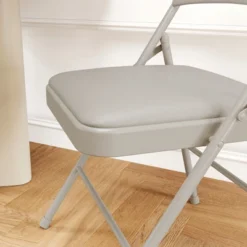 Folding Chairs With Padded Cushions, Portable Leather Upholstered Chair, Hold Up To 350 LBS, For Home, Office, Indoor & Outdoor Events -The Range Shop GUEST 863a5631 ff88 4b81 8e0f b0301e9c9003
