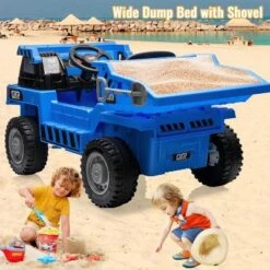 12V Ride On Dump Truck For Kids, With Electric Dump Bed, Remote Control And Extra Shovel, USB, MP3, Music Player -The Range Shop GUEST 87db20ee 9daf 424d bc69 7c22f54a1221