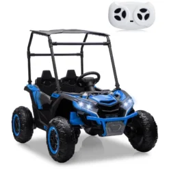24V 2 Seater Ride On UTV Car, 4WD Electric Off-Road Truck With Sun Shade, Side By Side Battery Powered Toy Car With Remote Control, Music, Lights -The Range Shop GUEST 886893a3 6ff8 4a44 b305 67d4a60a88a5