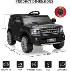 Licensed Land Rover Ride On Car, 12V 4.5MPH Ride On Toys For Toddler 3-8, Kids Electric Car With Parent Remote Control, Music Player, MP3, LED Lights -The Range Shop GUEST 88d4301e eb51 4883 bf11 a3b36f9ee1a3