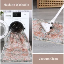 Indoor Vintage Floral Print Living Room Bedroom Area Rugs, Low Pile Non Slip Floor Carpet For Dining Room Office -The Range Shop GUEST 88ea0136 2dad 4b4f b177 b9b1a45e5d44