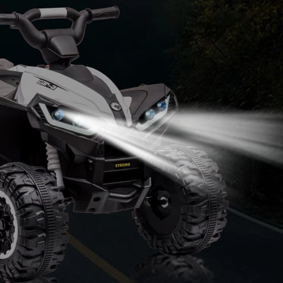 12V Ride On Toy ATV, Battery Powered 4 Wheeler Quad Car, Electric ATV With Remote Control, Music, Horn, Monitor Display, LED Lights For Toddlers 3+ 6 12V Ride On Toy ATV, Battery Powered 4 Wheeler Quad Car, Electric ATV With Remote Control, Music, Horn, Monitor Display, LED Lights For Toddlers 3+ - Image 6