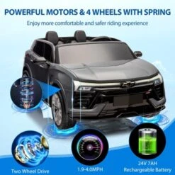 24V 2-Seater Ride On Car With Remote Control, SUV Licensed Chevrolet Blazer Battery Powered Cars For Kids, MP3 Player, LED Headlights, Bluetooth -The Range Shop GUEST 8959eca2 77b4 4159 8d2a d894a58f1139