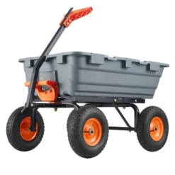 800 Lb Capacity Outdoor Wheelbarrow，Heavy Duty Utility Dump Wagon Garden Wagon With 10 Inch Wheels,180° Rotating Handle For Yard -The Range Shop GUEST 8b0128c1 4971 49e4 8679 4d55ea92ab0f