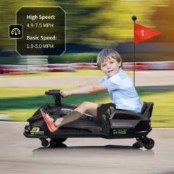 24V Kids Electric Drift Kart Toy With LED Lights, Music, USB Port, Speed Up To 7.5MPH & Low Battery Alarm -The Range Shop GUEST 8b317623 f6d6 4fcf 8769 6c89e7f57c2c