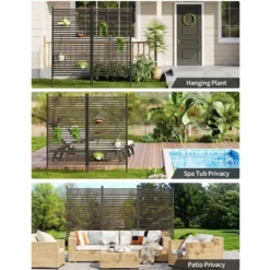 Metal Privacy Screen Outdoor Privacy Screen Freestanding,Outdoor Privacy Screen With Stand, Outdoor Privacy Fence And Panels. 12 Metal Privacy Screen Outdoor Privacy Screen Freestanding,Outdoor Privacy Screen With Stand, Outdoor Privacy Fence And Panels. -The Range Shop GUEST 8b36a2b9 f225 493b 931a 82df1f9bd628