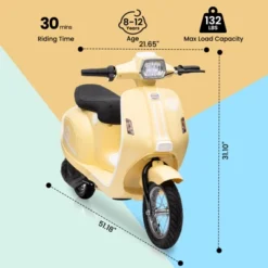 Electric Motorcycle For Kids, 24V 350W Kids Ride On Moped, Max Up To 14MPH, W/Twist Grip Throttle & LED Light, Electric Motorbike For Teens 8-12 -The Range Shop GUEST 8c218eb2 7acc 406a 8d13 0dbf6b081af1