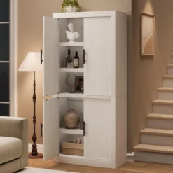 Tall Wooden Kitchen Pantry Cabinet For Dining, Living Room -The Range Shop GUEST 8c91148b 1cd3 48ef a1e3 f76f37b35ca2