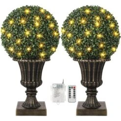 16inch Prelit Faux Boxwood Balls With Sturdy Pot Base, UV Resistant & Waterproof Fake Greenery Plants, For Front Porch Garden Home Decor 16 16inch Prelit Faux Boxwood Balls With Sturdy Pot Base, UV Resistant & Waterproof Fake Greenery Plants, For Front Porch Garden Home Decor -The Range Shop GUEST 8d582868 2102 45ba b0a5 6e2e5fddd642