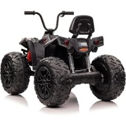 24V Kids ATV With 2 Seater, 4x200W Powerful Engine, Dual 7AH Batteries, Accelerator Handle, EVA Tires, LED Lights & Music