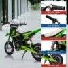 24V Kids Electric Off-Road Motorcycle 250W Motor Air-Filled Tires Metal Suspension Max 22KM/H 139LBS Load For Ages 6+ Riding Toy