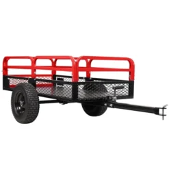 Heavy Duty Tow Behind ATV Trailer, 750 Lbs Steel Dump Cart Garden Carts With Removable Sides, Metal Utility Wagon For Riding Lawn Mower Tractor 17 Heavy Duty Tow Behind ATV Trailer, 750 Lbs Steel Dump Cart Garden Carts With Removable Sides, Metal Utility Wagon For Riding Lawn Mower Tractor -The Range Shop GUEST 8e73106a 3198 46d7 a2a7 87a70a9fffb2