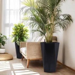 22.5 Inch Tall Diamond Planters (Set Of 2), Self-Watering With Water Level Monitor & Wheels, Flower Pots For Patio, Living Room 12 22.5 Inch Tall Diamond Planters (Set Of 2), Self-Watering With Water Level Monitor & Wheels, Flower Pots For Patio, Living Room -The Range Shop GUEST 8edb2294 bd0b 401e 8dea 67eb71c1fd3b