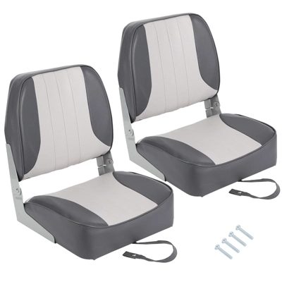 2-Pack Folding Boat Seats Low Back – Weather-Resistant Captain Chairs With Thick Padding For Fishing & Cruising 8 2-Pack Folding Boat Seats Low Back – Weather-Resistant Captain Chairs With Thick Padding For Fishing & Cruising - Image 8