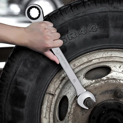 Reversible Ratcheting Wrench Set With Roll Pouch - Combination Metric Sizes For Professional Mechanics 4 Reversible Ratcheting Wrench Set With Roll Pouch - Combination Metric Sizes For Professional Mechanics - Image 4