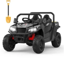 24V Ride On Dump Truck With Remote Control, 2 Seater Electric Toy Car For Kids, All-Terrain Kids Construction Vehicle W/Dump Bed & Shovel -The Range Shop GUEST 94519289 9351 4851 8976 1bfd1d3adac1