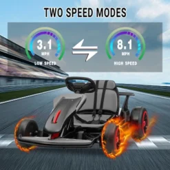 24V Kids Go Kart, Powerful Drift Kart With Dual 150W Motors, High Speed Electric Outdoor Ride On Toy, Battery Powered Ride On Racing Car With Music -The Range Shop GUEST 945b3012 3c9a 40d4 b93c 5111dcd002c9