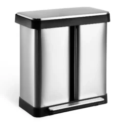 19 Gallon Dual Trash Can, Two Compartment Trash Can With Recycling Bin Combo, Double Garbage Cans -The Range Shop GUEST 95d11c89 c9f7 4e27 ad50 f37f788b77c8