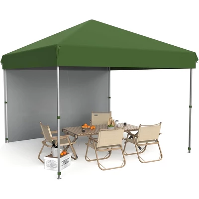10x10 Pop Up Canopy Tent Outdoor Canopy With 1 Removable Sidewall, Commercial Instant Tent Shelter 9 10x10 Pop Up Canopy Tent Outdoor Canopy With 1 Removable Sidewall, Commercial Instant Tent Shelter - Image 9