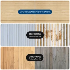 Wooden Outdoor Storage Cabinet , Garden Tool Shed With Removable Shelves And Waterproof Roof, Lockable Doors, Large Patio Storage -The Range Shop GUEST 96ca915d 541f 4abf bf55 0046de9684fd