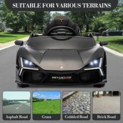 12V Kids Ride On Car With Remote Control, Battery Powered Sports Car Toy With Dual 25W Motors, Spring Suspension, Headlight, Music For Toddler 3+ -The Range Shop GUEST 98a52025 719e 4120 805f e28cba9b9dd2