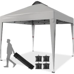 10x10 Pop Up Camping Tent, Pop Up Canopy Tent, Tarp Beach Tent W/ 4 Sandbags, Waterproof Sun Shelter Gazebo For Party, Camping, Commercial Events -The Range Shop GUEST 99bd1ae8 10fc 476c 9e4a d22e741c0f30