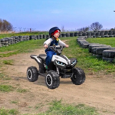 12V Ride On Toy ATV, Battery Powered 4 Wheeler Quad Car, Electric ATV With Remote Control, Music, Horn, Monitor Display, LED Lights For Toddlers 3+ 1 12V Ride On Toy ATV, Battery Powered 4 Wheeler Quad Car, Electric ATV With Remote Control, Music, Horn, Monitor Display, LED Lights For Toddlers 3+