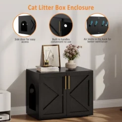 Cat Litter Box Enclosure Furniture, Hidden Wooden Litter Box Cabinet With Side Table Design 8 Cat Litter Box Enclosure Furniture, Hidden Wooden Litter Box Cabinet With Side Table Design -The Range Shop GUEST 9b6a4b22 22f8 41eb 8370 1bf25edb33f2
