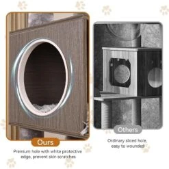 Cat Tree With Litter Box Enclosure, 2-in-1 Cat Tower, 66.9-Inch Tall Cat Condo With Scratching Posts, Perch (Grey) -The Range Shop GUEST 9efd971b 631c 4ab5 9592 317d7327a41a