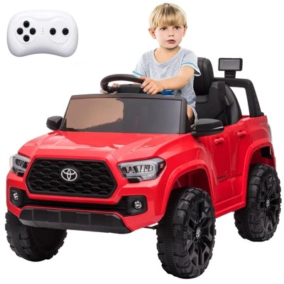 Kids Ride On Truck, Licensed Toyota Tacoma Car, 12V Battery Powered Electric Car With Remote Control, Ride On Toy Car With Lights Music For Kids 3-6 9 Kids Ride On Truck, Licensed Toyota Tacoma Car, 12V Battery Powered Electric Car With Remote Control, Ride On Toy Car With Lights Music For Kids 3-6 - Image 9